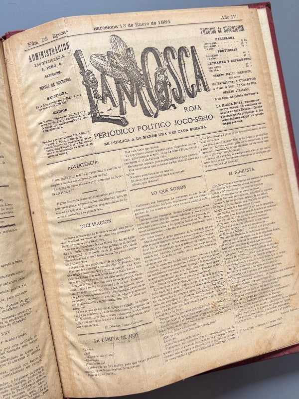 La Mosca Roja, periódico político joco-serio - Texidó y Parera, 1881-1884 - Antigularia (detalle 11)