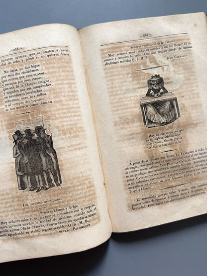 El Fandango. Revista satírica, completa (reimpresión 1850), Wenceslao Ayguals - Sociedad Literaria