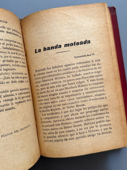 La marca de los cuatro, El pulgar del ingeniero..., Arthur Conan Doyle - La Novela Ilustrada, c.1910