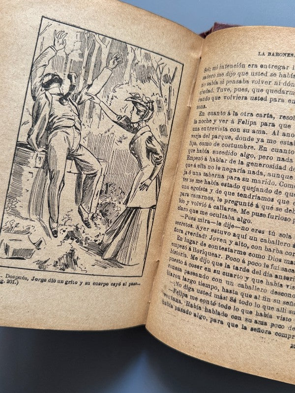 La marca de los cuatro, El pulgar del ingeniero..., Arthur Conan Doyle - La Novela Ilustrada, c.1910