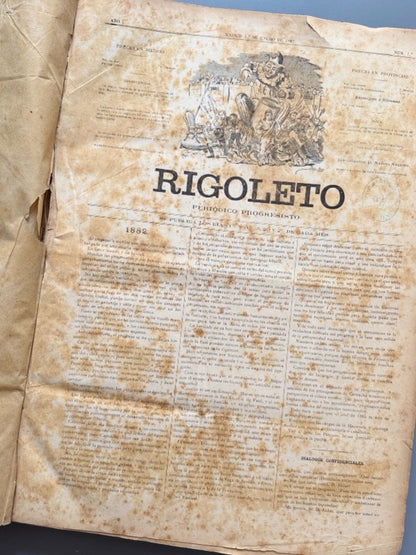 Rigoleto: Periódico Progresisto. Segunda época (144 números) -  1882-1883