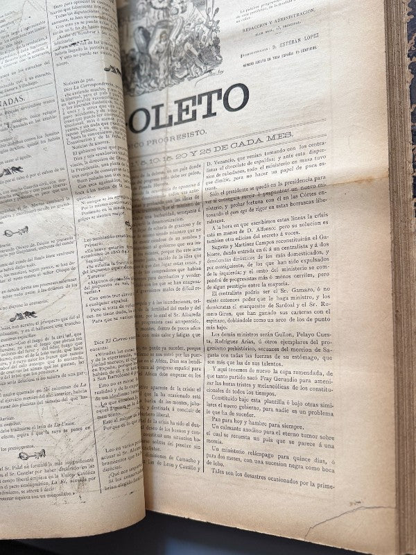 Rigoleto: Periódico Progresisto. Segunda época (144 números) -  1882-1883