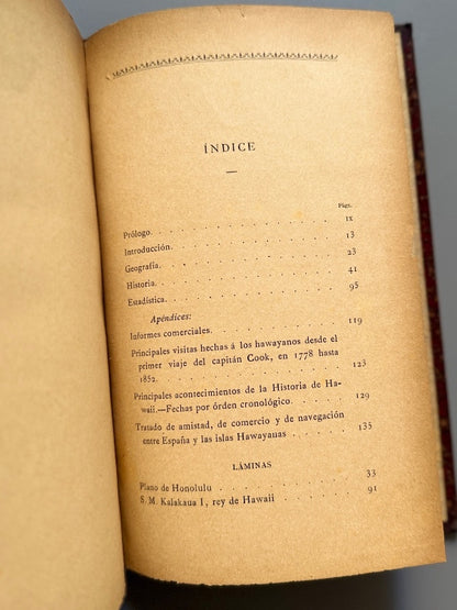 El Reino de Hawaii, R. Monner Sans - Librería de Juan Llordachs, 1883