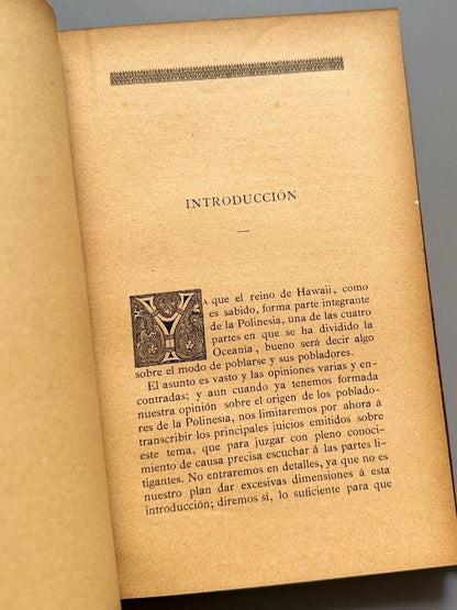El Reino de Hawaii, R. Monner Sans - Librería de Juan Llordachs, 1883
