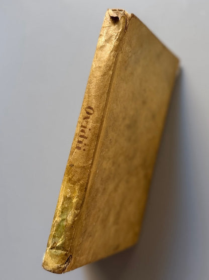 Ovidii Nasonis Tristium: Libri V. Argumentis - Editorial Franciscum Piferrer, s.XVIII