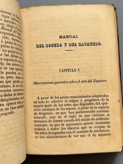 Manual del botero y del zapatero, J. Morin - Imp. de D. Francisco Diaz Pedregal, 1859