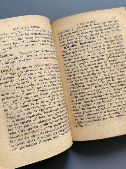 Manual del botero y del zapatero, J. Morin - Imp. de D. Francisco Diaz Pedregal, 1859