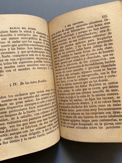 Manual del botero y del zapatero, J. Morin - Imp. de D. Francisco Diaz Pedregal, 1859