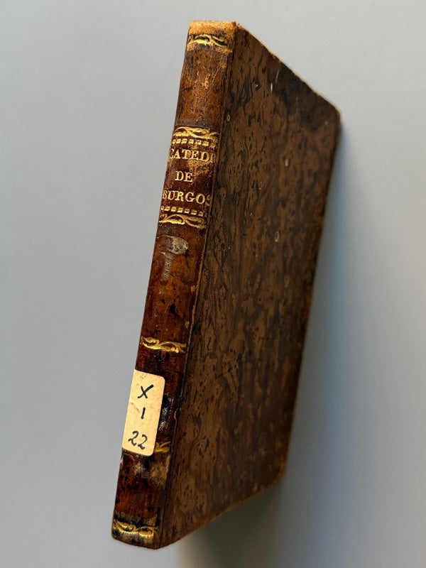Historia de la Catedral de Burgos, Pedro Orcajo - Sergio de Villanueva, 1847