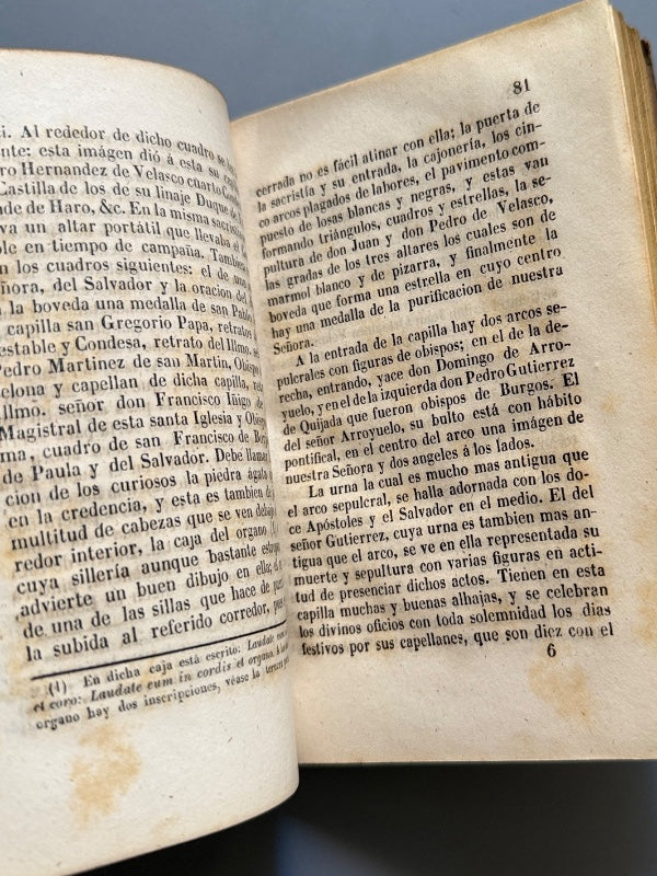 Historia de la Catedral de Burgos, Pedro Orcajo - Sergio de Villanueva, 1847