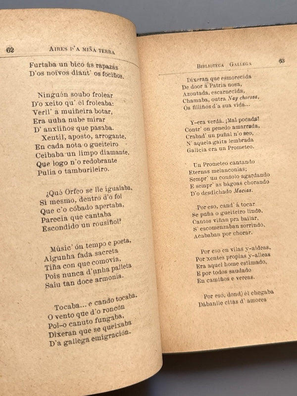 Aires d'a miña terra, M. Curros Enriquez - Latorre y Martínez Editores, 1886