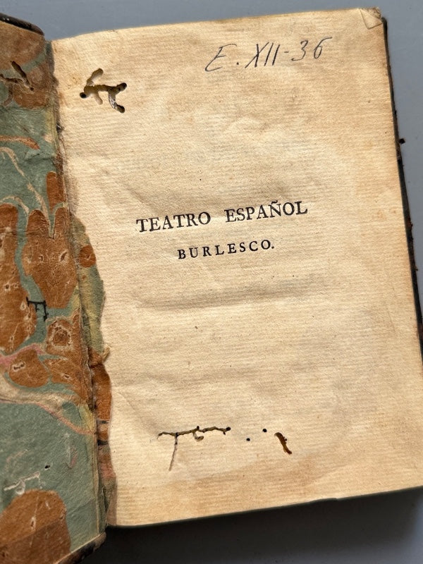 Teatro español burlesco, Crispin Caramillo - Imprenta de Villalpando, 1802