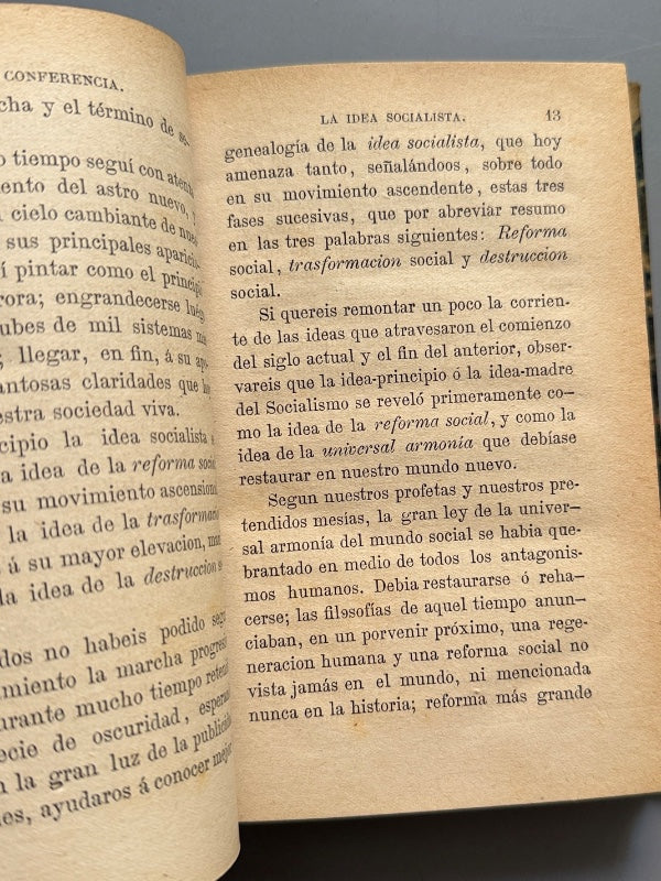 El socialismo ante la sociedad, Padre Felix - Editorial Agustín Jubera, 1878