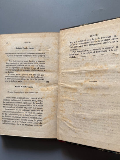 El socialismo ante la sociedad, Padre Felix - Editorial Agustín Jubera, 1878