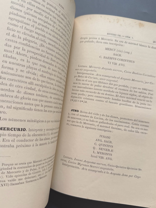 Estudios histórico-arqueológicos sobre Iluro, José Mª Pellicer y Pagés - Mataró, 1887