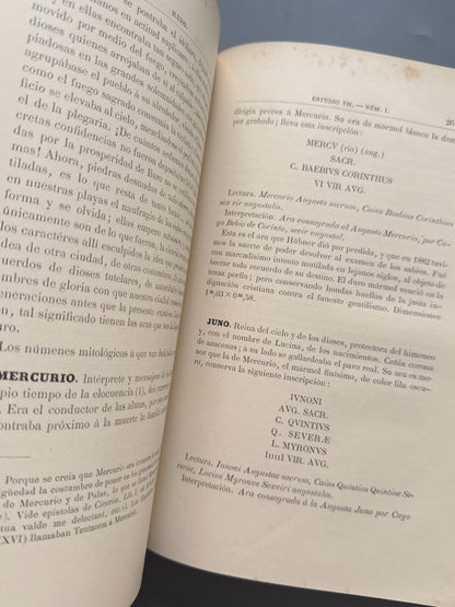 Estudios histórico-arqueológicos sobre Iluro, José Mª Pellicer y Pagés - Mataró, 1887