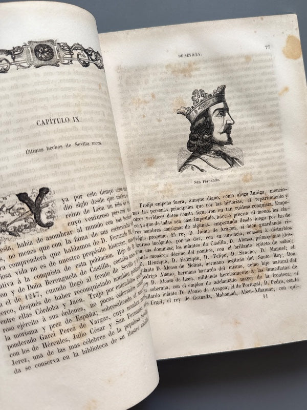 Glorias de Sevilla, Vicente Alvarez Miranda - Carlos Santigosa Editor, 1849