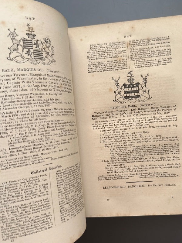 The peerage and baronetage of the British Empire, Edmund Lodge - Hurst and Blackett, 1874