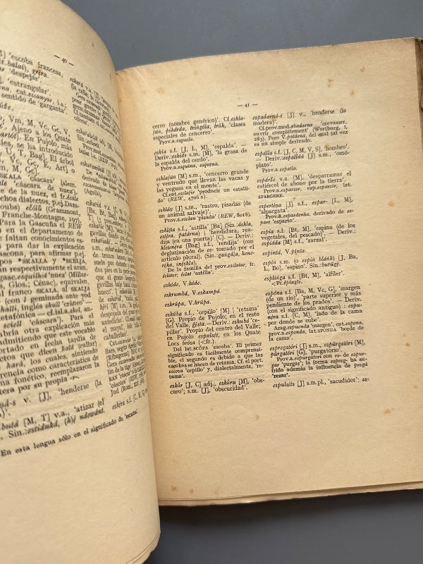 Vocabulario aranés: Tesis doctoral, Juan Corominas - Imprenta de la Casa de la Caridad, 1931