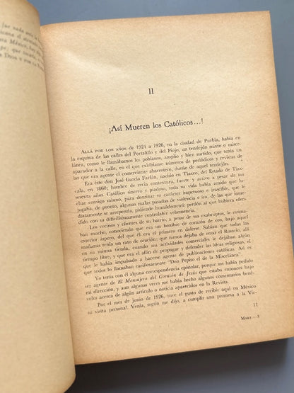 Los mártires mexicanos, Joaquín Cardoso - Editorial Buena Prensa, 1958