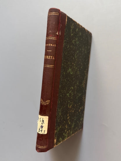 Mireya, Frederic Mistral. Trad. Francesc Pelayo Briz (1ª ed. cat.) - Estampa de Joan Llorenç, 1864