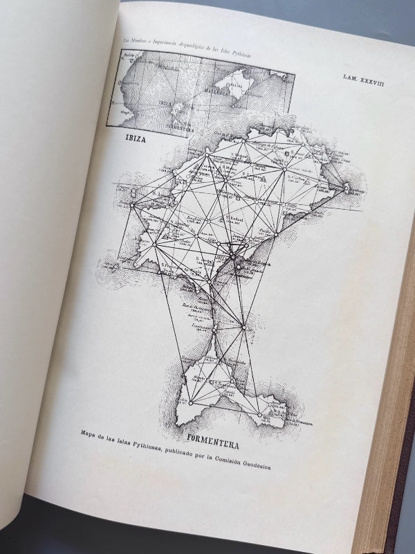 Los nombres e importancia arqueológica de las Islas Pythiusas, Juan Román y Calvet - 1906