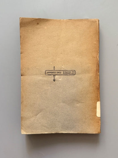 El misterio de la masonería: Descorriendo el velo, José María Caro - Imprenta Chile, 1926