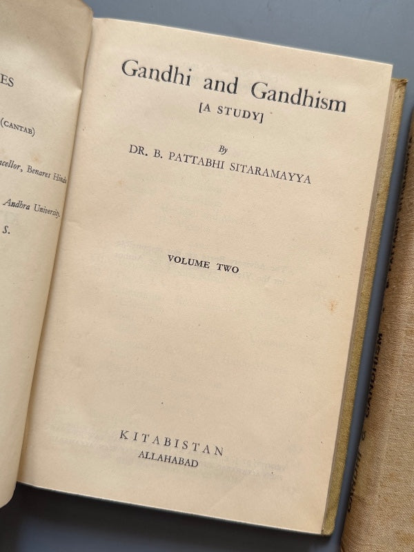 Ghandi & Ghandism, B. Pattabhi Sitaramayya - Editorial Kitabistan, 1943