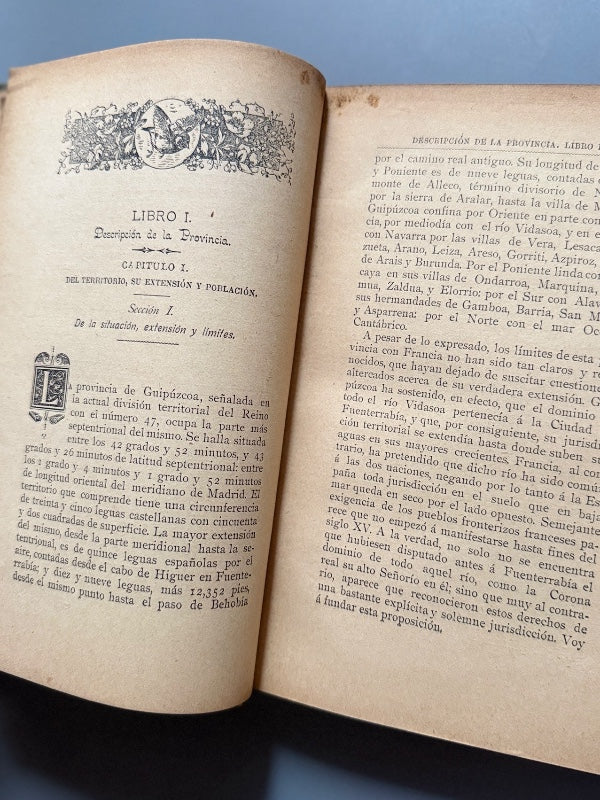 Noticia de las cosas memorables de Guipúzcoa, Pablo de Gorosábel - 1899-1901