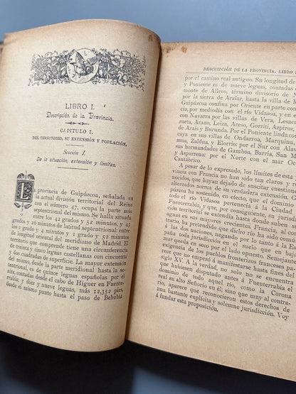 Noticia de las cosas memorables de Guipúzcoa, Pablo de Gorosábel - 1899-1901