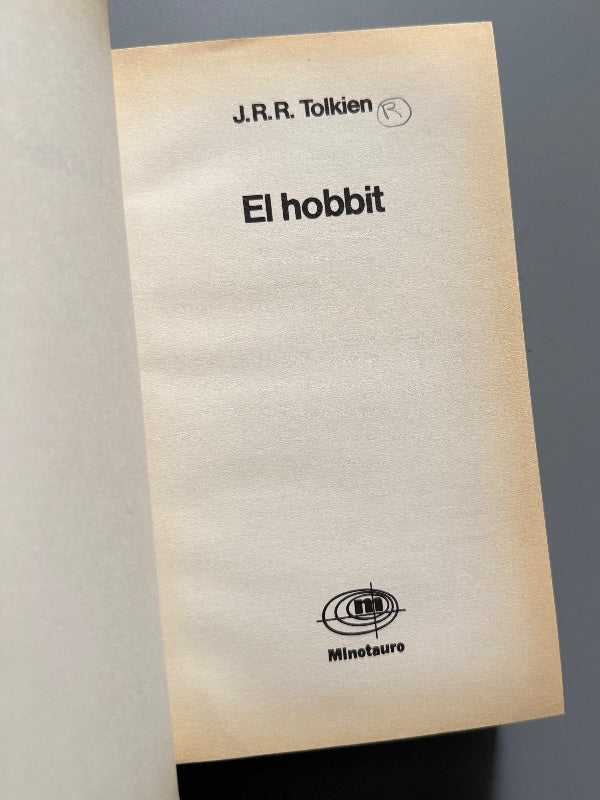 El hobbit, J. R. R. Tolkien (1ª ed. española) - Editorial Minotauro, 1982