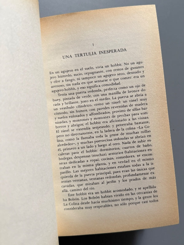 El hobbit, J. R. R. Tolkien (1ª ed. española) - Editorial Minotauro, 1982