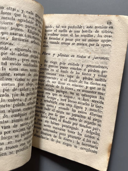 Manual del jardinero florista - Librería Solá, 1833