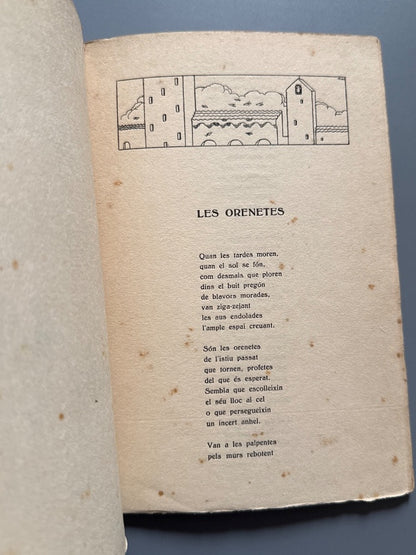 Petites odes del convent, Faust Casals i Bové. Firmado, dedicado a Joan d'Ivori - Buenos Aires, 1916
