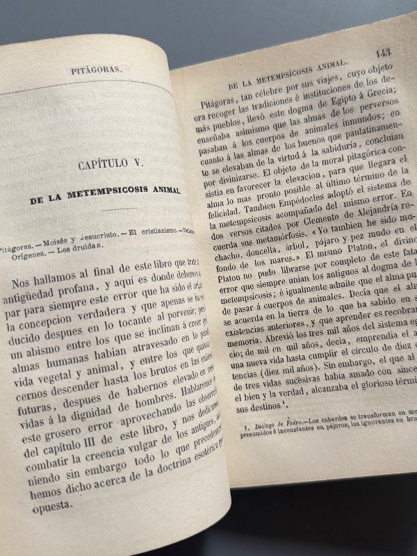 Pluralidad de las existencias del alma, Andrés Pezzani - Librería de D. Juan Oliveres, 1873