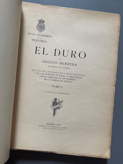 El duro, Adolfo Herrera - Imprenta y Fototipia de J. Lacoste, 1914