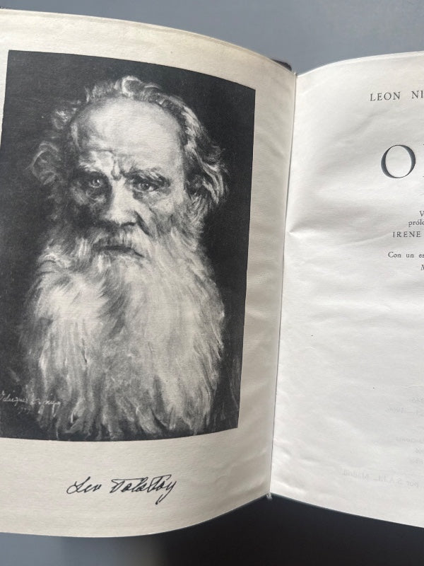 Obras completas, Leon Tolstoi - Editorial Aguilar, 1966