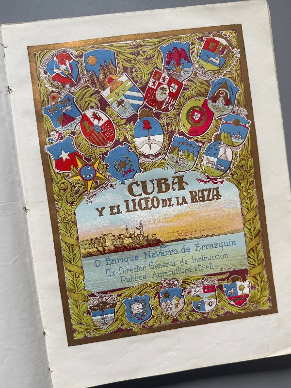 Cuba y el Liceo de la Raza, Enrique Navarro de Errazquin - Barcelona, 1920
