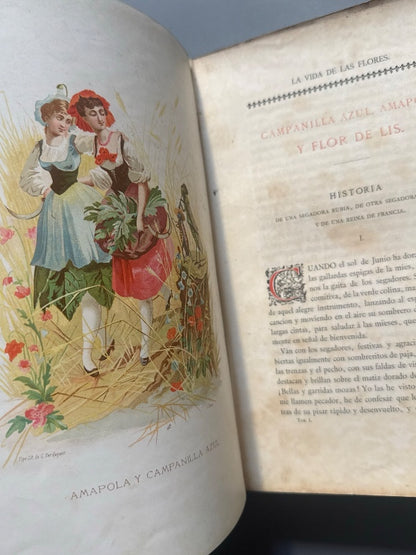 La vida de las flores, Alfonso Karr y Taxile Delord - Tipo-litografía de Celestino Verdaguer, 1878