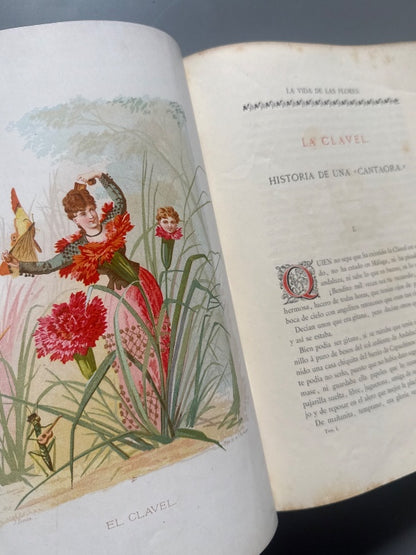 La vida de las flores, Alfonso Karr y Taxile Delord - Tipo-litografía de Celestino Verdaguer, 1878