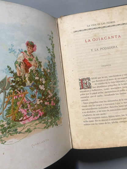 La vida de las flores, Alfonso Karr y Taxile Delord - Tipo-litografía de Celestino Verdaguer, 1878