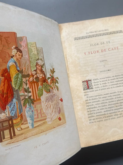 La vida de las flores, Alfonso Karr y Taxile Delord - Tipo-litografía de Celestino Verdaguer, 1878