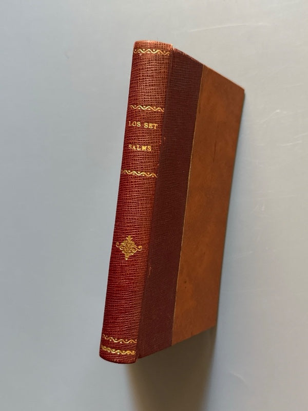 Los set salms penitencials en versos catalans, Pere Marcé y Sentaló - Barcelona, 1806