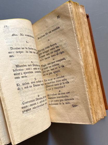 Los set salms penitencials en versos catalans, Pere Marcé y Sentaló - Barcelona, 1806
