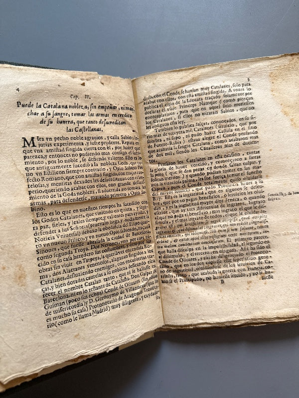 Catalana justicia contra las castellanas armas, Josep Font. Guerra dels Segadors - Barcelona, 1641
