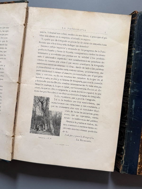 Revista La Fotografía. 33 números (años I, V y  VI) - Madrid, 1901-1902/ 1905-1906/ 1906-1907