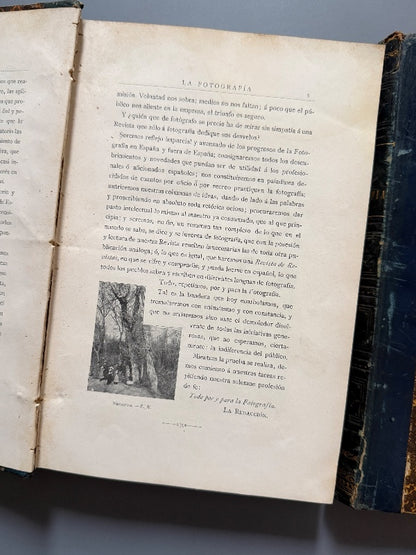 Revista La Fotografía. 33 números (años I, V y  VI) - Madrid, 1901-1902/ 1905-1906/ 1906-1907