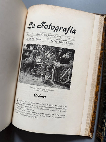 Revista La Fotografía. 33 números (años I, V y  VI) - Madrid, 1901-1902/ 1905-1906/ 1906-1907