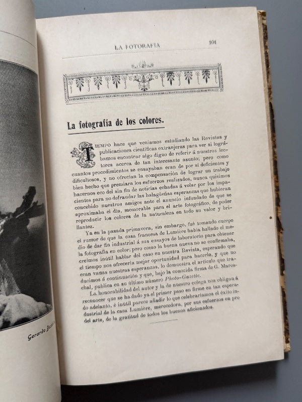 Revista La Fotografía. 33 números (años I, V y  VI) - Madrid, 1901-1902/ 1905-1906/ 1906-1907