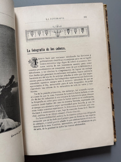 Revista La Fotografía. 33 números (años I, V y  VI) - Madrid, 1901-1902/ 1905-1906/ 1906-1907